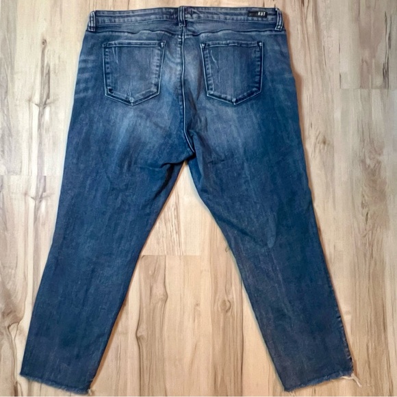 KUT FROM THE KLOTH Reese Ankle Straight Leg Distressed Jeans Women’s Size 18w - Picture 7 of 13
